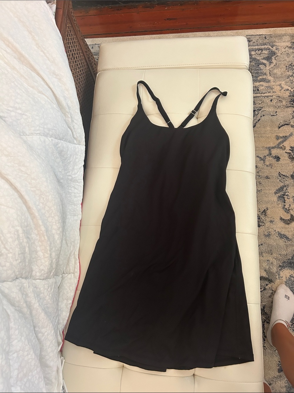 Black Adjustable-Strap Dress for Women